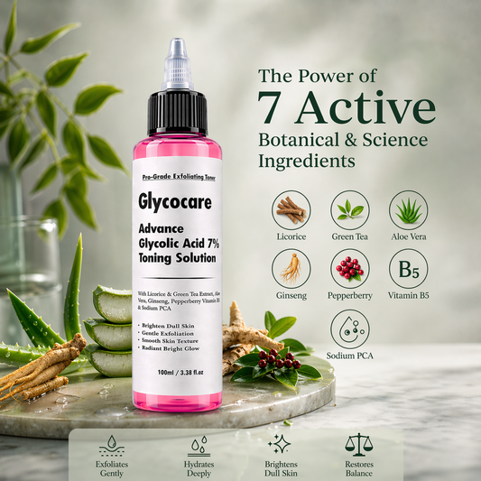 Glycolic Acid 7% Toning Solution - Licorice & Green Tea Extract Infused